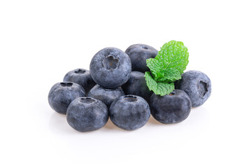 Fresh blueberry on white background