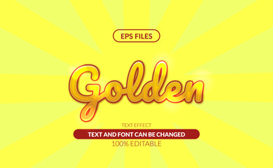 elegant golden liquid glow shine editable text effect for luxury script font. eps vector file