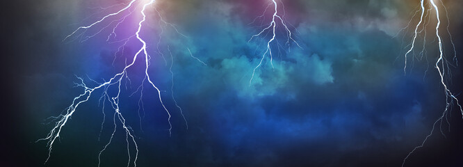 Lightning, thunder cloud dark cloudy sky
