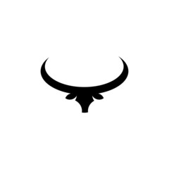 Fototapeta premium Elegance drawing art buffalo cow ox bull head logo design inspiration