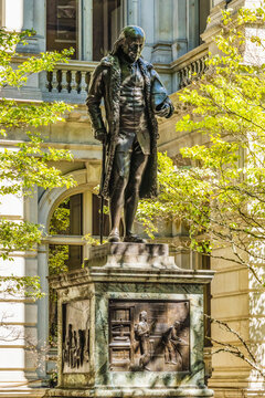 Benjamin Franklin Statue Boston Latin School Freedom Trail Boston Massachusetts