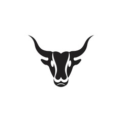 bull logo vector icon
