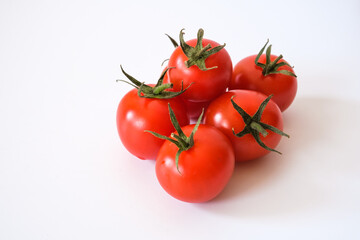 Fresh Otento sweet diamond tomatoes or cherry tomatoes  isolated on white background.