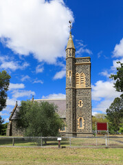 Historic Anglican Christ Church (built 1871) in Birregurra, Victoria, Australia. 