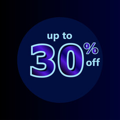 Discount up to 30% off Label Vector Template Design Illustration