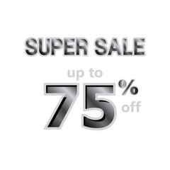 Super Sale up to 75% off Label Vector Template Design Illustration