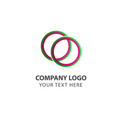 Company Logo Flat Vector Template Design Illustration