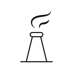 Chimney icon design. isolated on white background