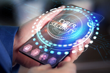 Cyber security data protection business technology privacy concept.