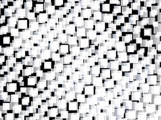 Abstract Background. White and black mosaic. Vector illustration