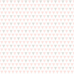 三角形を規則的に並べた幾何学パターン ピンク
