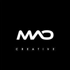 MAO Letter Initial Logo Design Template Vector Illustration - obrazy, fototapety, plakaty