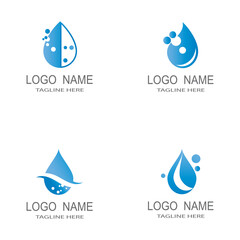 Water drop Logo Template vector illustration design