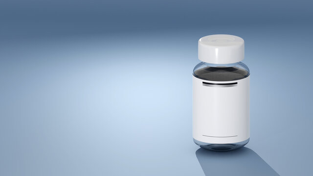 Glasfl&auml;schchen mit weisser Etikette