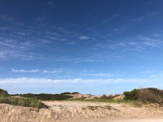 Sand dunes in Argentina's coast.
