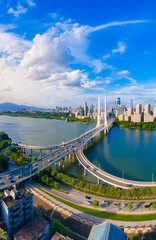 Hesheng Bridge and Huizhou bridge in Huizhou, Guangdong province, China