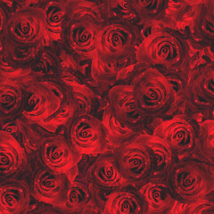 Abstract red rose background for text, for webdesign, wallpaper,Valentine Day Festival.