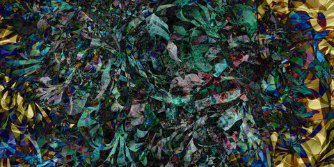 abstract fractal colorful blue aquamarine cerulean mint azure marbled stone wall concete cement grunge image paint background bg texture wallpaper art frame sample illustration board