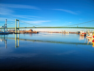 Walt Whitman Bridge over the Delaware River Philadelphia