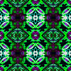 Tie Dye Background. Japanese Embroidery. Rainbow