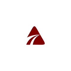 Fototapeta premium letter A with a triangle shape
