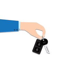 Flat icon with car keys hand for concept design. Sale concept. Stock image. EPS 10.