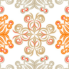 Illustration vector graphic of scarf design with Abstract pattern floral,square scarf design