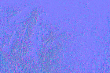 normal map of old rough loose concrete surface, texture for use in 3D programs, 3d render