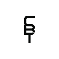 cbt letter original monogram logo design