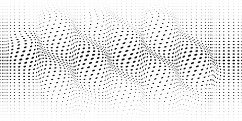 Abstract Halftone Dotted Pattern . Half tone Seamless texture for your design.illustration can be used for background.