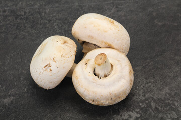 Raw Champignon heap for cooking