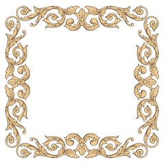 Decorative frames. Retro ornamental frame, vintage rectangle ornaments and ornate border. Decorative wedding frames, antique museum picture borders or deco devider. Isolated icons vector set