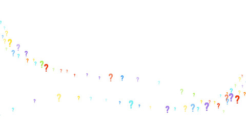 Question marks Quiz doubt survey faq public poll.