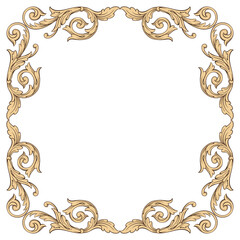 Decorative frames. Retro ornamental frame, vintage rectangle ornaments and ornate border. Decorative wedding frames, antique museum picture borders or deco devider. Isolated icons vector set