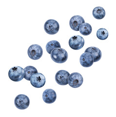 Blueberry with clipping path isolated on a white