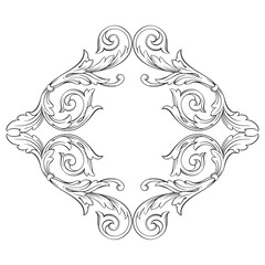 Fototapeta premium Decorative frames. Retro ornamental frame, vintage rectangle ornaments and ornate border. Decorative wedding frames, antique museum picture borders or deco devider. Isolated icons vector set