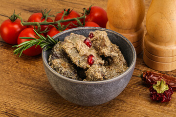 Chicken Liver with cream sauce