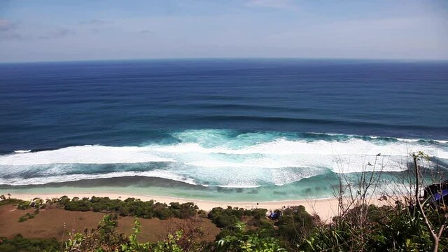 Waves on the coast views from lookout