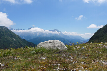 Bellissima vista panoramica dal sentiero che porta al rifugio cornisello nella Val Nambrone in...