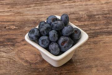Ripe sweet tasty blueberries heap