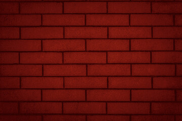 Photo print imitation of a red brick wall
