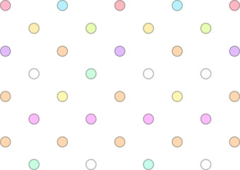 金平糖？丸い背景イラスト