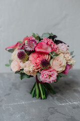 Festive bouquet for birthday, anniversary, wedding, valentine day, mother's day.