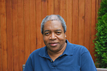 African american male expressions outside.