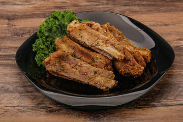 Stewed pork ribs with spices