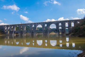 Fototapeta premium old bridge over the river