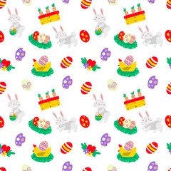 Seamless easter Pattern Vector for banner