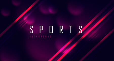 Obraz premium Dynamic sport background with clouds of dust and bright straight diagonal lines, presentation wallpaper