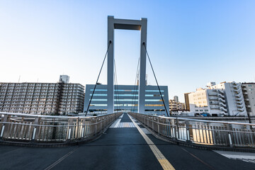 Fototapeta premium 歩行者・自転車専用橋 しおかぜ橋