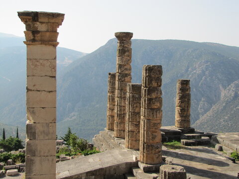 Historical Site Of Delphi In Greece